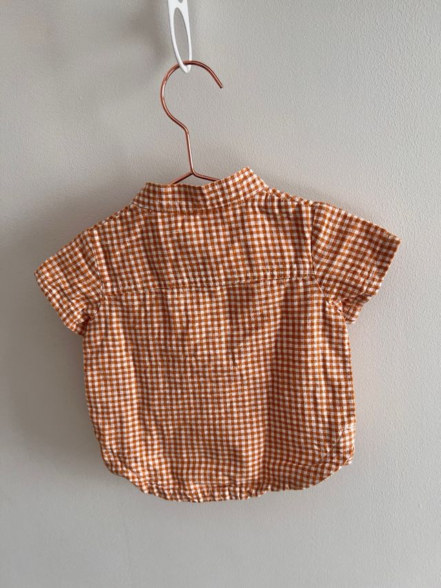 Camisa bebé KIABI cuadros 3 meses. NUEVA!