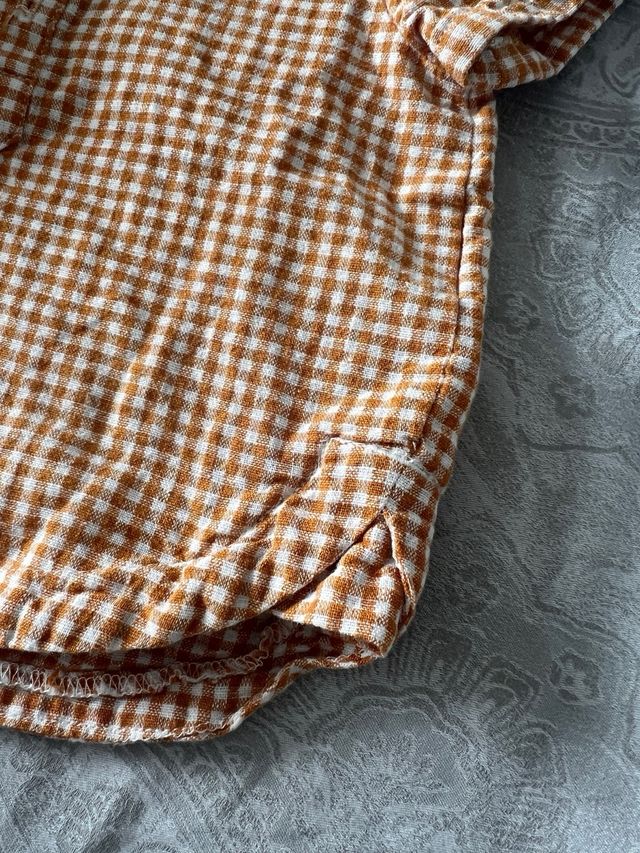 Camisa bebé KIABI cuadros 3 meses. NUEVA!
