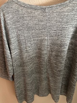 Jersey gris con lentejuelas talla XXXL