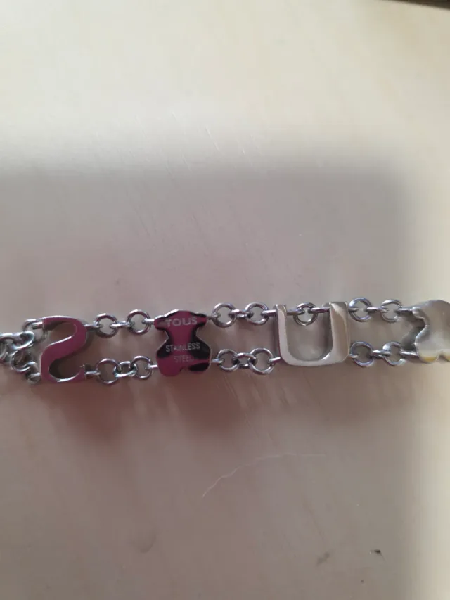 Pulsera Tous Plata Letras