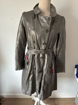 Gabardina Burberry Multicolor/Plata