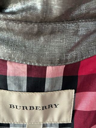 Gabardina Burberry Multicolor/Plata