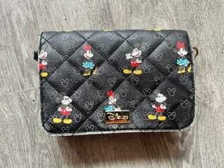Bolso Disney Mickey y Minnie Negro Multicolor