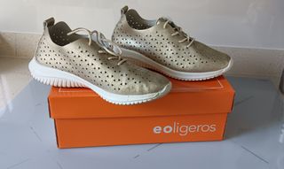 Zapatos Oliger Dorados Mujer