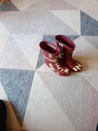 Botas de agua Hunter rojas logo