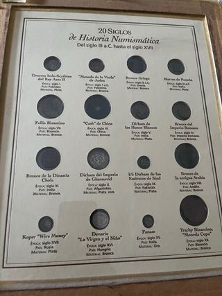 Colección de 16 monedas 20 siglos de Historia