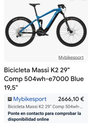 MASSI K2 Eléctrica Doble Talla M 54km OFERTON !!!