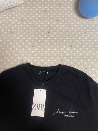 Camiseta Zara Negra Talla S