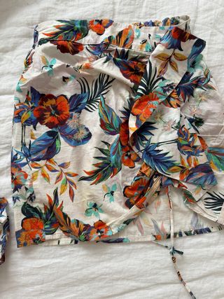 Conjunto Mango Falda y Top Estampado