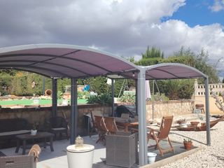 2 gazebo estensibili Garden Star grigi