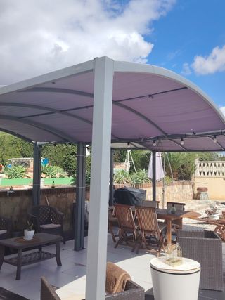 2 gazebo estensibili Garden Star grigi