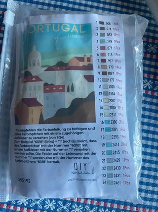 Kit Pintura por Números Portugal Lisboa