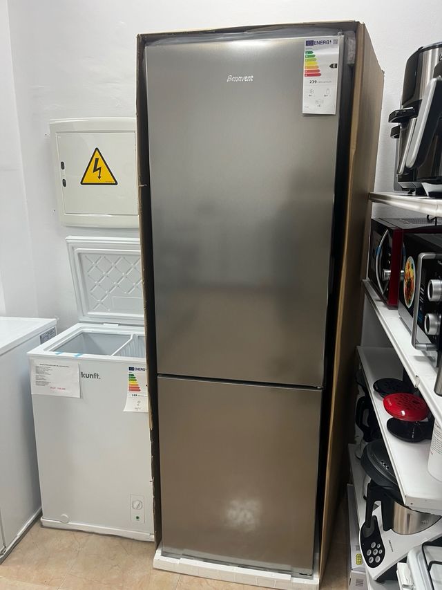 FRIGORÍFICO COMBI INOX MARCA BENAVENT  NO FROST
