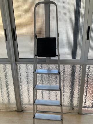 2 Escaleras Aluminio 2/4 Peldaños Seminuevas