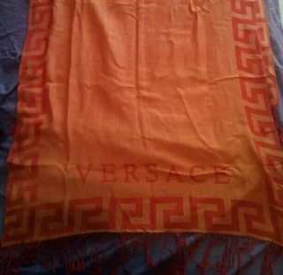 Pasmina Versace Naranja y Rojo
