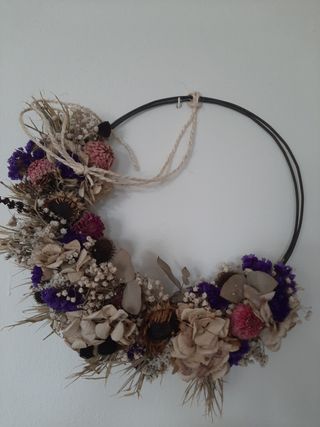 Ghirlanda fiori secchi