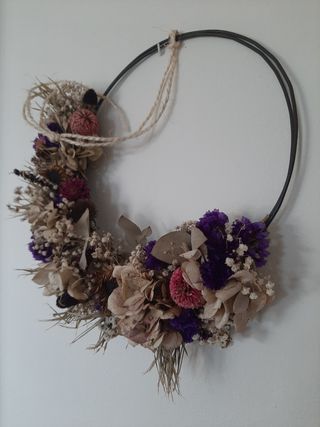 Ghirlanda fiori secchi