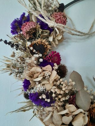 Ghirlanda fiori secchi