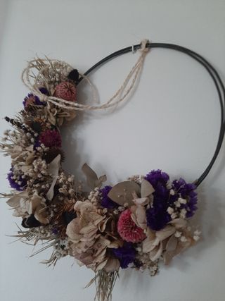 Ghirlanda fiori secchi