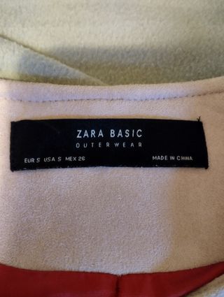 Chaqueta Zara Ante Tachuelas Rosa