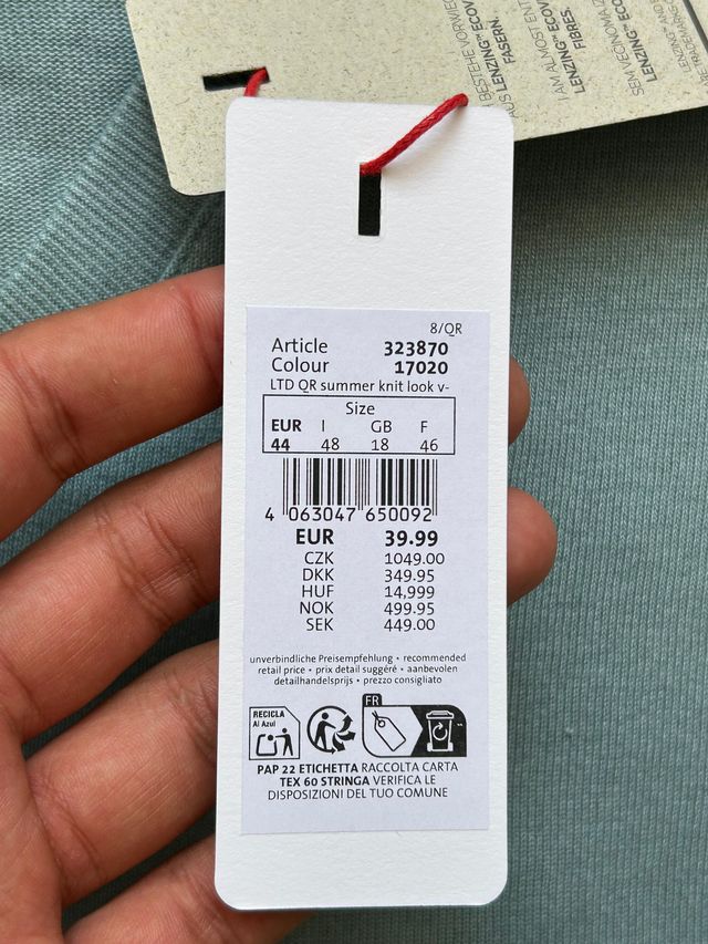 Street One Camiseta Verde Agua Punto Verano