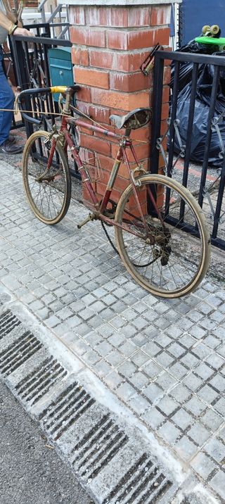 Bicicleta Antigua Carretera Niño