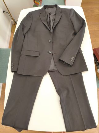 Traje de boda hombre negro (usado 1 vez)