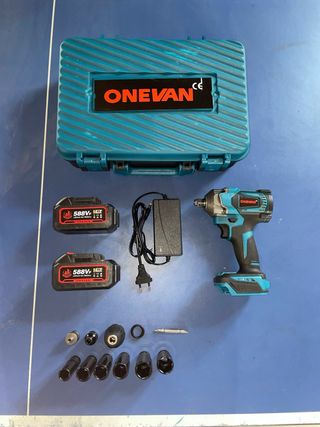 Llave de impacto ONEVAN 1000 N.M + 2 baterías