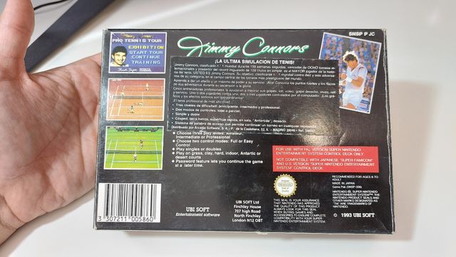 Jimmy Connors Tennis Españolizado snes