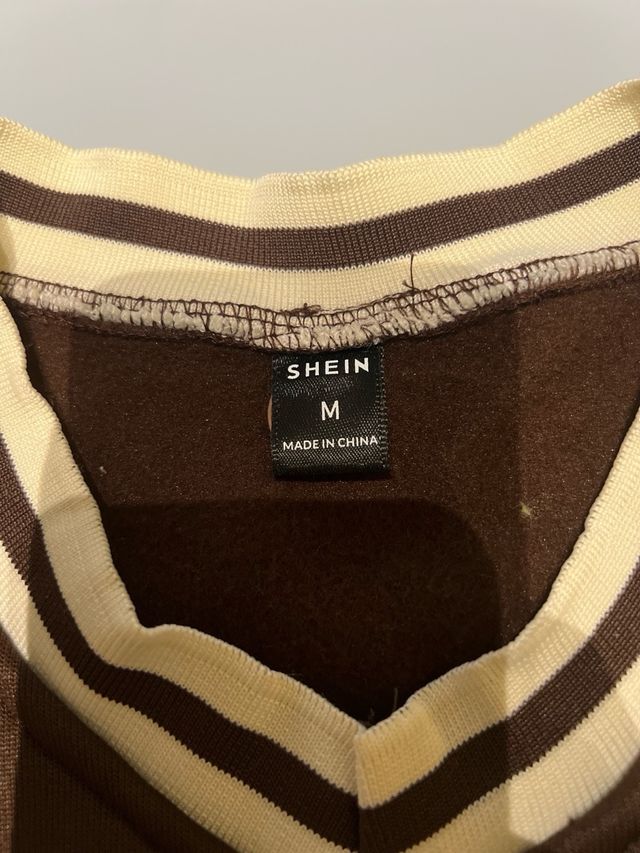 Felpa Shein Brooklyn 98 Marrone Taglia L