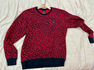Sudadera Jordan Roja Negra Talla L éléphant print 