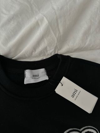 Sudadera Ami Paris Negra con Corazón