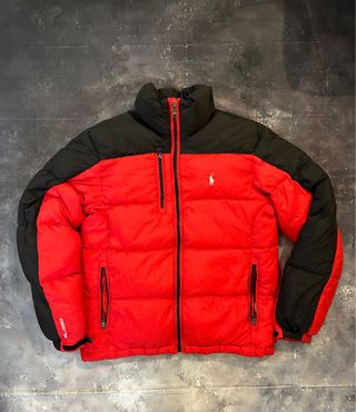 Piumino Ralph Lauren Rosso e Nero