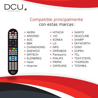 Mando a Distancia Universal DCU LCD/LED