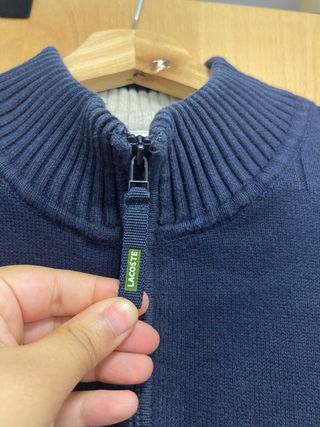 Jersey Lacoste Azul con Rayas
