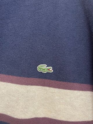 Jersey Lacoste Azul con Rayas
