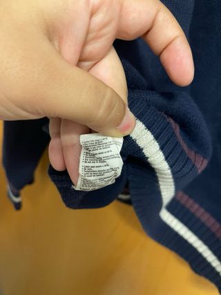 Jersey Lacoste Azul con Rayas