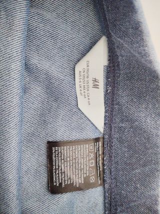 Falda vaquera niña con volantes