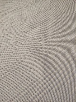 Scampolo stoffa bianco trama diagonale arredamento