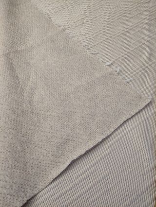 Scampolo stoffa bianco trama diagonale arredamento