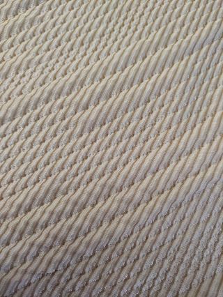 Scampolo stoffa bianco trama diagonale arredamento