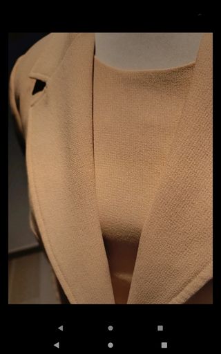 Vestido y abrigo 3/4 beige