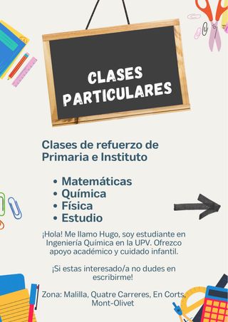 Clases de Repaso: 10€/hr