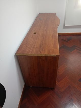 Cama nido alta con escritorio y sinfonier