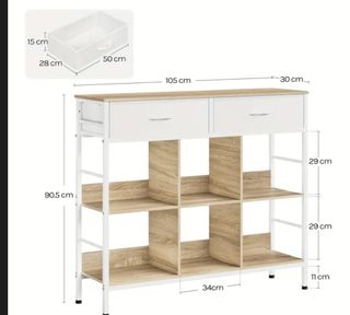 Estantería 2 cajones estantes nueva alacena