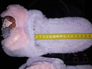 Zapatillas de casa peludas con dibujo