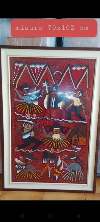 Arazzo da parete con cornice 70x102 cm