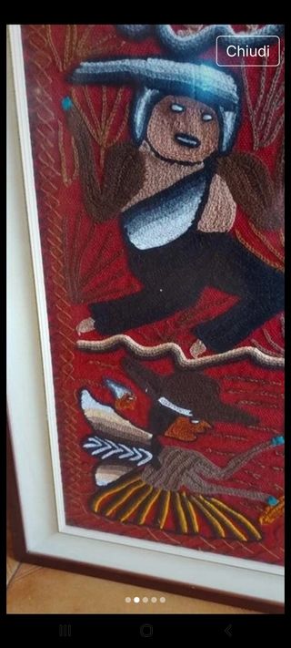 Arazzo da parete con cornice 70x102 cm