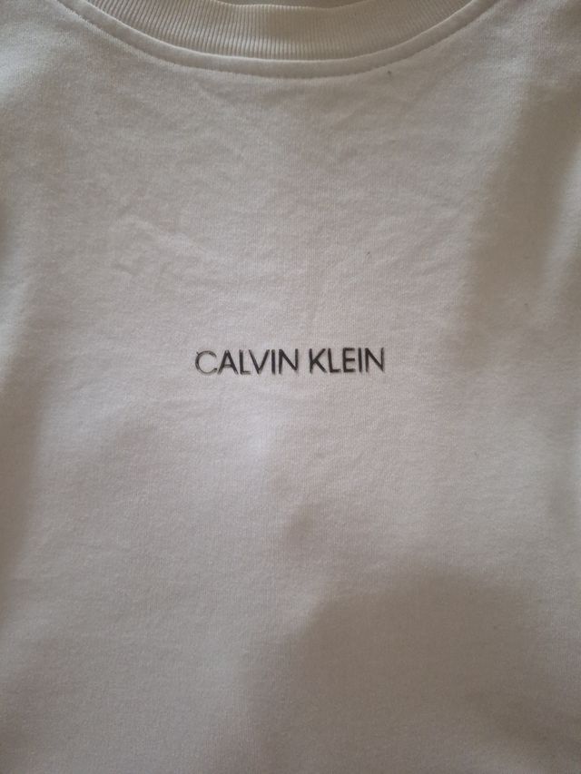 calvin klein camiseta hombre blanca
