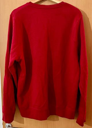sudadera Jordan vintage roja gris tamaño L